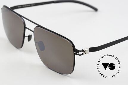 Mykita Wilder Verspiegelt Polarisierend, leicht silber-verspiegelte polarisierende Sonnengläser, Passend für Herren