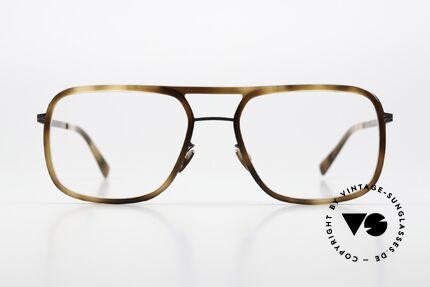 Mykita Elgard Mocca Zanzibar Kolorierung, markant maskuline Brille; LITE Acetate Kollektion, Passend für Herren