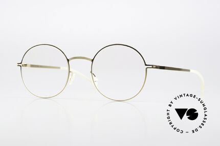 Mykita Pernilla Runder Rahmen Glossy Gold, Mykita Brille, PERNILLA in Größe 49-21, color 013, Passend für Damen