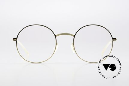 Mykita Pernilla Runder Rahmen Glossy Gold, runde Brille aus der LITE-Kollektion von 2016-2018, Passend für Damen
