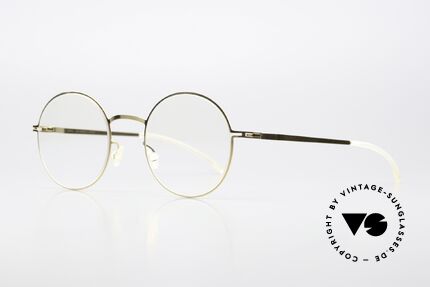 Mykita Pernilla Runder Rahmen Glossy Gold, Farbcode 013: Glossy Gold = eher eine Damenbrille, Passend für Damen