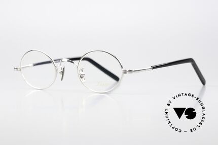 Lunor VA 100 Ovale Brille Platin Plattiert, Lunor ist ehrliches Handwerk mit Liebe zum Detail, Passend für Herren und Damen