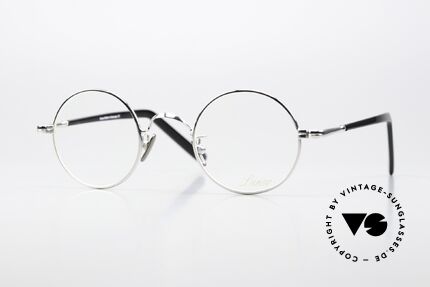 Lunor VA 110 Runde Unisexbrille Platin, alte LUNOR Brille aus der 2012er Brillenkollektion, Passend für Herren und Damen