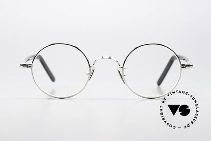 Lunor VA 110 Runde Unisexbrille Platin, Lunor ist ehrliches Handwerk mit Liebe zum Detail, Passend für Herren und Damen