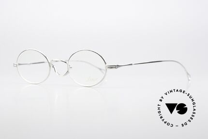 Lunor Swing 33 Oval Ovale Brille Schaukelsteg, Schwenksteg: Hommage an die Brillen von ca. 1900, Passend für Herren und Damen
