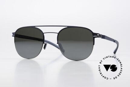 Mykita Park Silver Navy Light Silver Flash, Mykita Sonnenbrille, PARK, Größe 50/21, color 091, Passend für Herren und Damen