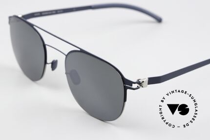 Mykita Park Silver Navy Light Silver Flash, wohlbekannte Spitzenqualität - leicht verspiegelt!, Passend für Herren und Damen