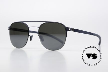Mykita Park Silver Navy Light Silver Flash, Color Code 091 ist = "Silver Navy Light Silver Flash", Passend für Herren und Damen