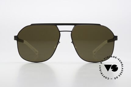 Mykita Selleck Mocca Camou Green Brown, Mykita Sonnenbrille, Selleck, Größe 57-15, col. 432, Passend für Herren und Damen