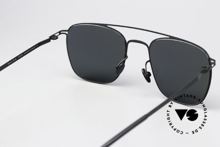 Mykita Torge Klassische Brille In Schwarz, Sonnengläser (100% UV) können auch ersetzt werden, Passend für Herren und Damen