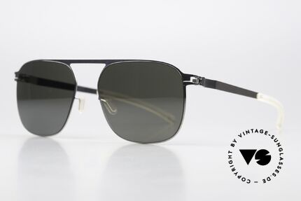 Mykita Mikko Entspiegelte Sonnengläser, col. "Shiny Silver" mit entspiegelten Sonnengläsern, Passend für Herren