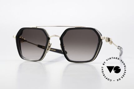 Chrome Hearts Hotation Titan Sonnenbrille Vergoldet Details