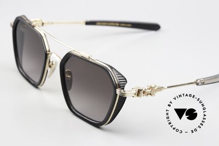 Chrome Hearts Hotation Titan Sonnenbrille Vergoldet, mit den typischen Chrome Hearts Insignien, Passend für Herren und Damen