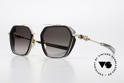 Chrome Hearts Hotation Titan Sonnenbrille Vergoldet, hochwertige Titanium-Fassung; m.i. Japan, Passend für Herren und Damen