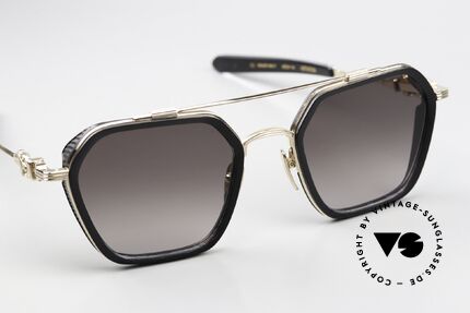 Chrome Hearts Hotation Titan Sonnenbrille Vergoldet, entspiegelte ZEISS Sonnengläser, Gr. 53-24, Passend für Herren und Damen