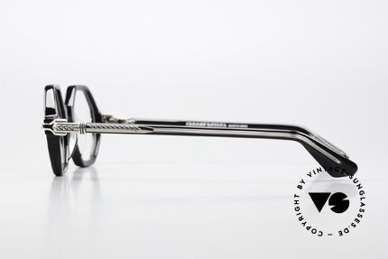 Chrome Hearts Clitco Luxusbrille Achteckig Black, orig. Chrome Hearts DEMOgläser, Gr. 46-23, Passend für Herren und Damen