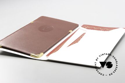 Cartier_ Leather Case Etui Für Brille Sonnenbrille, Putztuch, Zertifikat, Booklet, ehem. Händlerliste, Passend für Herren und Damen