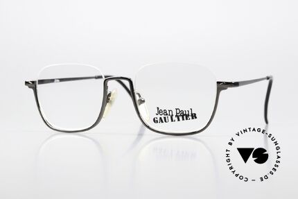 Jean Paul Gaultier 55-7161 Eckige Vintage Brille Nylor Details