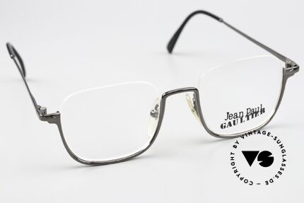 Jean Paul Gaultier 55-7161 Eckige Vintage Brille Nylor, KEINE Retrosonnenbrille, 100% vintage Original, Passend für Herren und Damen