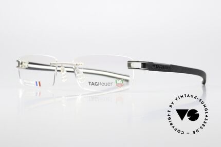 Tag Heuer 7643 Fold Avantgarde Brille Randlos, die Bügel aus Edelstahl sind leicht und bequem, Passend für Herren