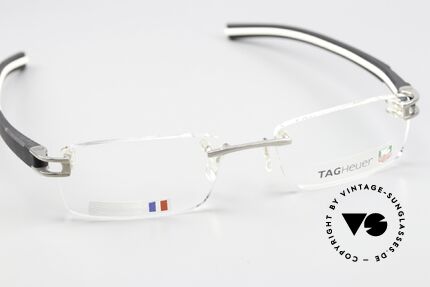 Tag Heuer 7643 Fold Avantgarde Brille Randlos, ungetragene vintage Rarität (made in FRANCE), Passend für Herren