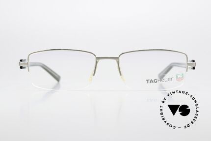 Tag Heuer 8204 Trends Made in France Old Original, halb randlose Nylor-Brille mit Federscharnieren, Passend für Herren