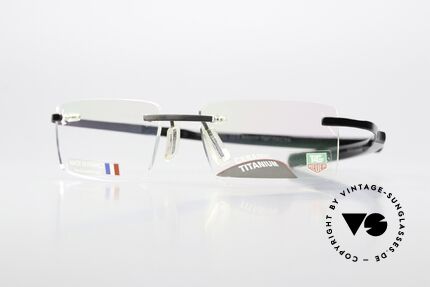 Tag Heuer 0301 Reflex Reflex Metallic Temples, Tag Heuer Brille TH 0301, color 003, Gr. 50-17, Passend für Herren