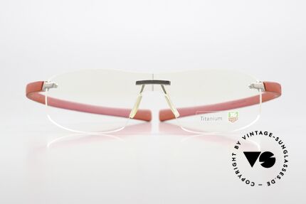 Tag Heuer 3521 Reflex Randlosbrille Titan Gummi, eine extrem sportliche Randlosbrille für Herren, Passend für Herren