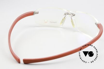 Tag Heuer 3521 Reflex Randlosbrille Titan Gummi, ungetragen, ergonomisch, sportlich und luxuriös, Passend für Herren