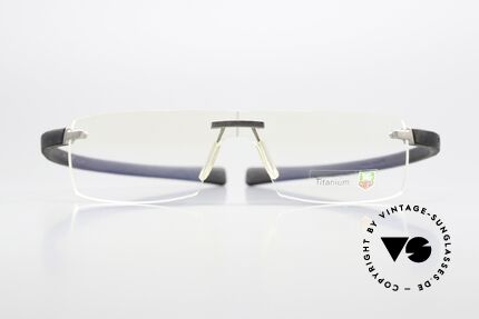 Tag Heuer 3520 Reflex Randlosbrille Made In France, eine extrem sportliche Randlosbrille für Herren, Passend für Herren