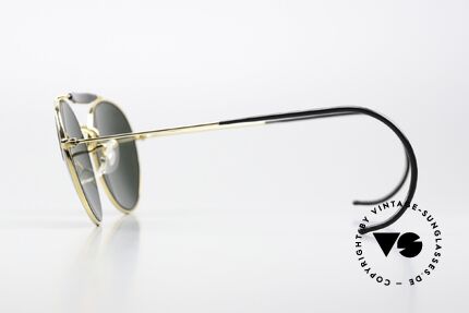 Ray Ban Outdoorsman Round Super Seltene Round Version, grüne G15-Mineralsonnengläser mit B&L Gravur, Passend für Herren und Damen