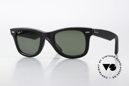 Ray Ban Wayfarer I Leather Genuine Leather Edition, rare Ray-Ban Wayfarer Genuine Leather Edition, Passend für Herren und Damen