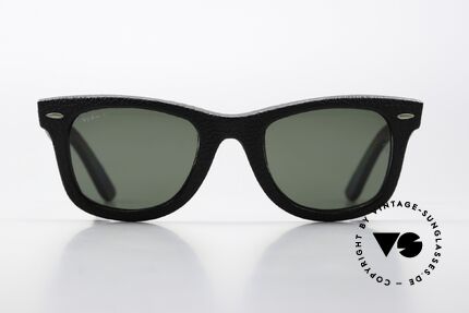 Ray Ban Wayfarer I Leather Genuine Leather Edition, RB 2140-Q-M  1152/N5, Größe 50/22, handmade, Passend für Herren und Damen