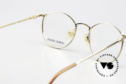 Giorgio Armani 132 Pantobrille Runder SunClip, altes Original: DEMOgläser sollten ersetzt werden!, Passend für Herren und Damen