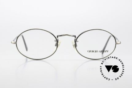 Giorgio Armani 118 Rare Alte Ovale 90er Brille, ovale Form: sowohl Damenbrille als auch Herrenbrille, Passend für Herren