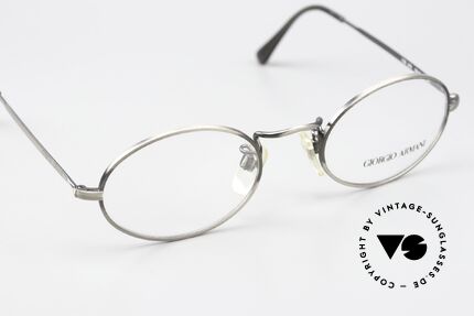 Giorgio Armani 118 Rare Alte Ovale 90er Brille, ungetragenes, circa 35 Jahre altes, Armani-Original, Passend für Herren