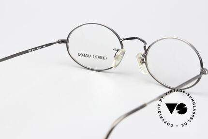 Giorgio Armani 118 Rare Alte Ovale 90er Brille, Schließblock-Schrauben: 1 x silber, 1 x antik-silber, Passend für Herren