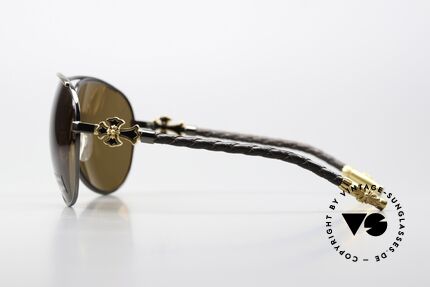 Chrome Hearts JISM Benannt Nach Erotik Thriller, entspiegelte ZEISS Sonnengläser in 'foxy brown', Passend für Herren und Damen