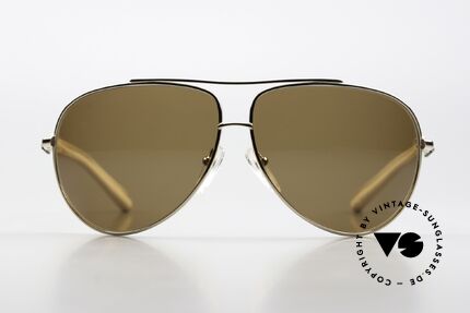 Chrome Hearts Baby Gravy Vulgärer Slang Modellname, Aviator Luxus-Sonnenbrille mit Leder-Überzug, Passend für Herren und Damen