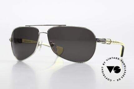 Chrome Hearts The Beast 1 Edelholz Sonnenbrille Luxus, Chrome Hearts Edelholz-Sonnenbrille von 2002, Passend für Herren