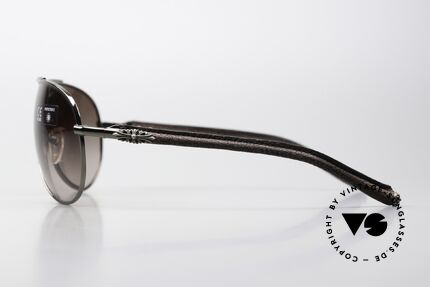 Chrome Hearts Baby Gravy Leder Sonnenbrille Von 2004, entspiegelte ZEISS Sonnengläser, braun-Verlauf, Passend für Herren und Damen