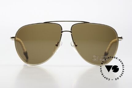 Chrome Hearts Double Dip Ordinärer Slang Modellname, Aviator Luxus-Sonnenbrille mit Leder-Überzug, Passend für Herren und Damen