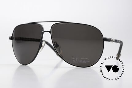 Chrome Hearts Double Dip Aviator Lederbrille Von 2002, Chrome Hearts 'Double Dip' Sonnenbrille, 2002, Passend für Herren und Damen