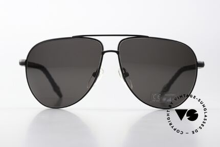 Chrome Hearts Double Dip Aviator Lederbrille Von 2002, Aviator Luxus-Sonnenbrille mit Leder-Überzug, Passend für Herren und Damen