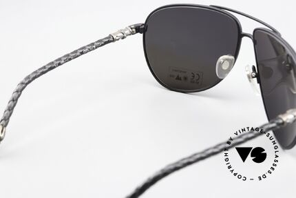 Chrome Hearts Double Dip Aviator Lederbrille Von 2002, mit charakteristischen Chrome Hearts Insignien, Passend für Herren und Damen