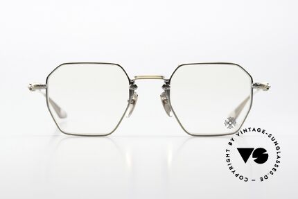 Chrome Hearts Lump Luxusbrille In Antik Gold, hochwertige Titan-Fassung; made in Japan, Passend für Herren und Damen