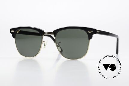 Ray Ban Clubmaster II Large Limited Edition B&L USA, original 90er Jahre Brille von RAY-BAN, USA, Passend für Herren