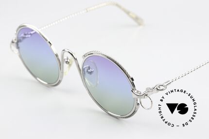 Jean Paul Gaultier 56-0176 Rihanna Piercing Sonnenbrille, Bügel und Frontteil sind gedreht wie ein Segeltau, Passend für Herren und Damen Jean Paul Gaultier 56-0176 Rihanna Piercing Sonnenbrille, Bügel und Frontteil sind gedreht wie ein Segeltau, Passend für Herren und Damen