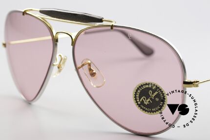 Ray Ban Outdoorsman II Precious Changeable Pink, produziert in den 1970ern & 80ern von Bausch&Lomb, Passend für Herren und Damen