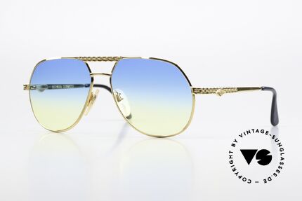Bugatti EB502 - S Gelbgold Luxusbrille 90er Details